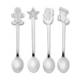 CHIP SET Set of 4 Christmas tea spoon