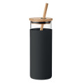 STRASS Glass tumbler 450ml bamboo lid