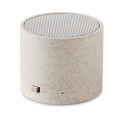 ROUND BASS+ 3W speaker in wheat straw/ABS