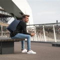 XDDESIGN BOBBY HERO Anti-theft Backpack in rPET material Light Blue