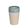 Circular Cup 8oz Cream & Faraway Blue
