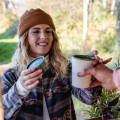 Circular Cup 8oz Cream & Honest Green