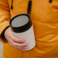 Circular Cup 8oz Cream & Cosmic Black