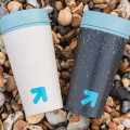 Circular Cup 12oz Cream & Faraway Blue