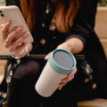 Circular Cup 12oz Cream & Faraway Blue