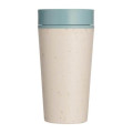 Circular Cup 12oz Cream & Faraway Blue