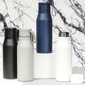 R-NEBRA - CHANGE Collection Recycled Stainless Steel Vacuum Bottle with Loop - Navy Blue