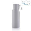 R-NEBRA - CHANGE Collection Recycled Stainless Steel Vacuum Bottle with Loop - Grey