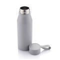R-NEBRA - CHANGE Collection Recycled Stainless Steel Vacuum Bottle with Loop - Grey