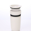 SAVONA - Hans Larsen Premium Ceramic Tumbler With Recycled Protective Sleeve - White