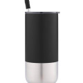 BORCULO - CHANGE Collection Insulated Tumbler with Reusable Straw - Black