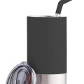 BORCULO - CHANGE Collection Insulated Tumbler with Reusable Straw - Black