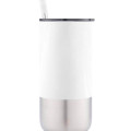 BORCULO - CHANGE Collection Insulated Tumbler with Reusable Straw - White