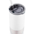 BORCULO - CHANGE Collection Insulated Tumbler with Reusable Straw - White