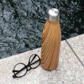 GEYER - Hans Larsen Stainless Steel Water Bottle with Wood Print - Brown
