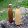 GEYER - Hans Larsen Stainless Steel Water Bottle with Wood Print - Brown