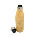 GEYER - Hans Larsen Stainless Steel Water Bottle with Wood Print - Yellow