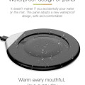 CRIVITS - Smart Mug Warmer with Wireless Charger - Black