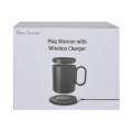 CRIVITS - Smart Mug Warmer with Wireless Charger - Black
