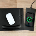 DOBERAN - @memorii 10W Wireless Charger PU Mouse Pad - Black