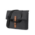 LORETTO - SANTHOME 2-in-1 Messenger & Tote Bag - Black