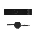 BRELA - @memorii Set of Recycled Laptop Stand and retractable cable - Black