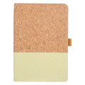 BORSA - eco-neutral A5 Cork Fabric Hard Cover Notebook and Pen Set - Green