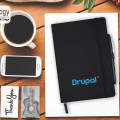 PINGER - Giftology A5 Hard Cover Ruled Notebook - Black