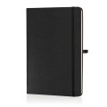 BUKH - SANTHOME A5 Hardcover Ruled Notebook Black Glossy