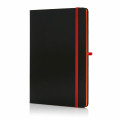 SUKH - SANTHOME A5 Hardcover Ruled Notebook Black-Orange