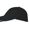 Santhome Nu-Fit® Performance Stretch-Fitted Cap - Black / White