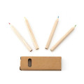 Set of 4 Wooden Pencils With Hexagonal Body