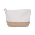ASSENS - GRS-certified Recycled Cotton-Jute Zipper Pouch - Natural