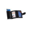 FLORINA - RFID PU Slim Cardholder Wallet - Black
