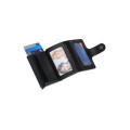 FLORINA - RFID PU Slim Cardholder Wallet - Black