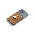 MARZ - Santhome® Magnetic Phone Cardholder with Santhome Tag Pocket - Tan