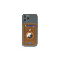 MARZ - Santhome® Magnetic Phone Cardholder with Santhome Tag Pocket - Tan