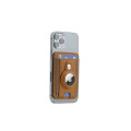 MARZ - Santhome® Magnetic Phone Cardholder with Santhome Tag Pocket - Tan