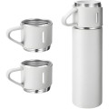 SAFFLE - Giftology Family Set of Vacuum Flask & Two Cups - White