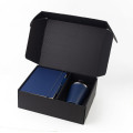 KOKSI - Giftology Set of Double Walled Tumbler, A5 Notebook and Pen - Navy Blue