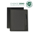 CHANGE ZERO Sustainable Gift Set with Refillable Notebook & Pen - Black