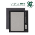 CHANGE ZERO Sustainable Gift Set with Refillable Notebook, Pen & USB Keychain - Grey