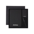 CHANGE ZERO Sustainable Gift Set with Refillable Notebook, Pen & Cardholder - Black