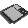 CHANGE ZERO Sustainable Gift Set with Refillable Notebook, Pen & Cardholder - Grey