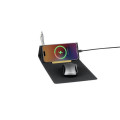 BLACE - CHANGE ZERO Recycled PU 15W Wireless Mousepad & Desk Organizer - Black