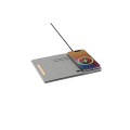 BLACE - CHANGE ZERO Recycled PU 15W Wireless Mousepad & Desk Organizer - Grey