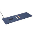 BLACE - CHANGE ZERO Recycled PU 15W Wireless Mousepad & Desk Organizer - Navy Blue