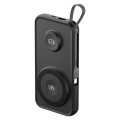 ROTTERDAM - @memorii® 10,000mAh Universal Wireless Powerbank with inbuilt cables - Black