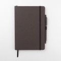 ABULA - eco-neutral® A5 Hard Cover Notebook & Pen Set - Coffee Paper