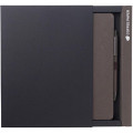 ABULA - eco-neutral® A5 Hard Cover Notebook & Pen Set - Coffee Paper